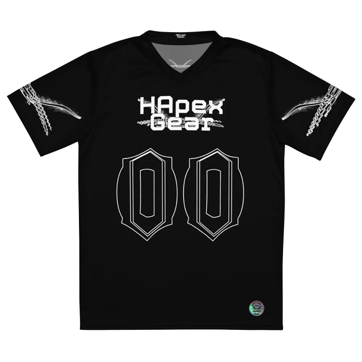 Capital Duranleau - Black - Recycled Unisex Sports Jersey - White HApex Gear Black Logo product image (2)