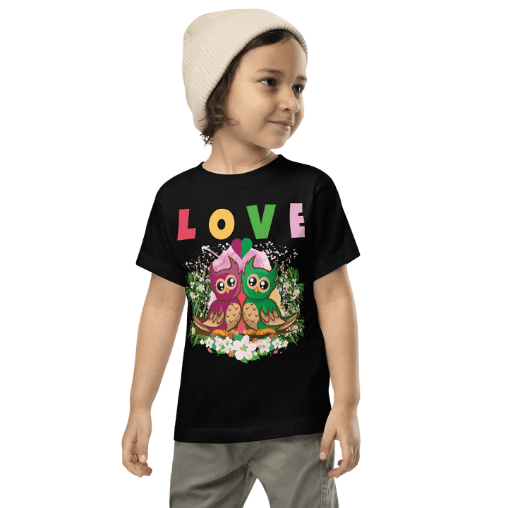 Love Colorful Funny Cute Bella +Canvas Toddler T-Shirt – Best Gift for Kids product image (2)