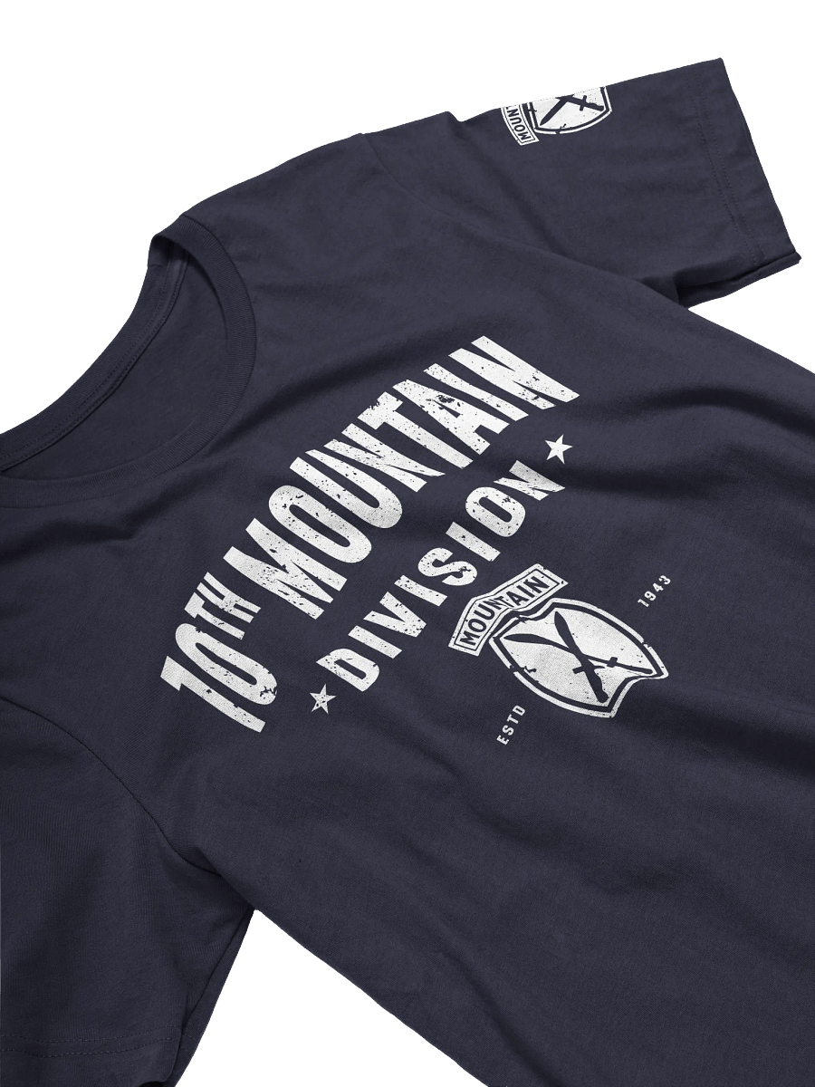 10th Mountain Division - The Mountaineers "Distressed" T-Shirt product image (3)
