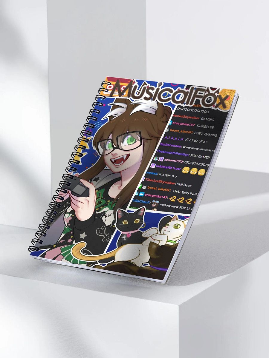 4 Year Streamversary Spiral Notebook product image (3)