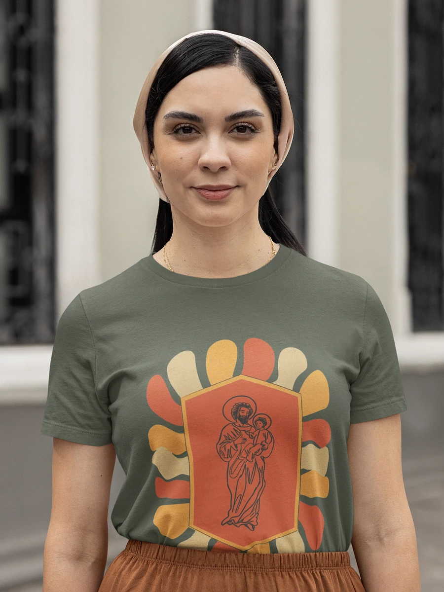 St. Joseph and Child Jesus- Retro T-Shirt product image (1)