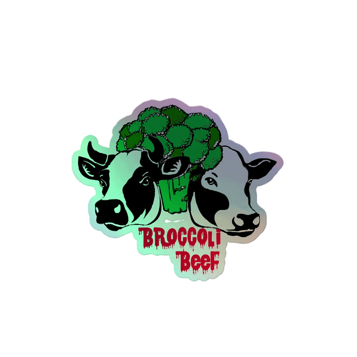 Broccoli Beef Holo Sticker product image (2)