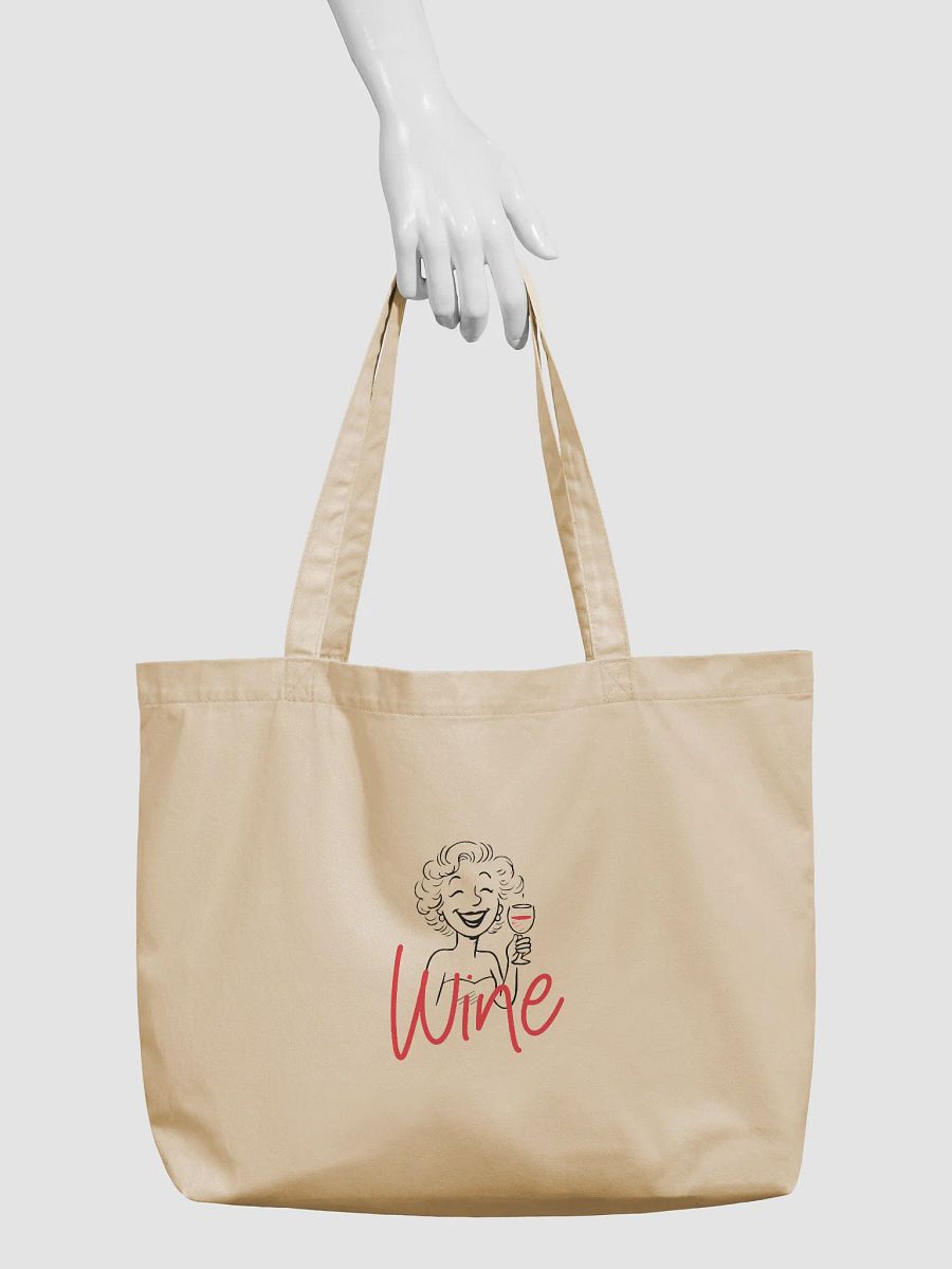 Wine Stylized Typography Tote Bag product image (3)
