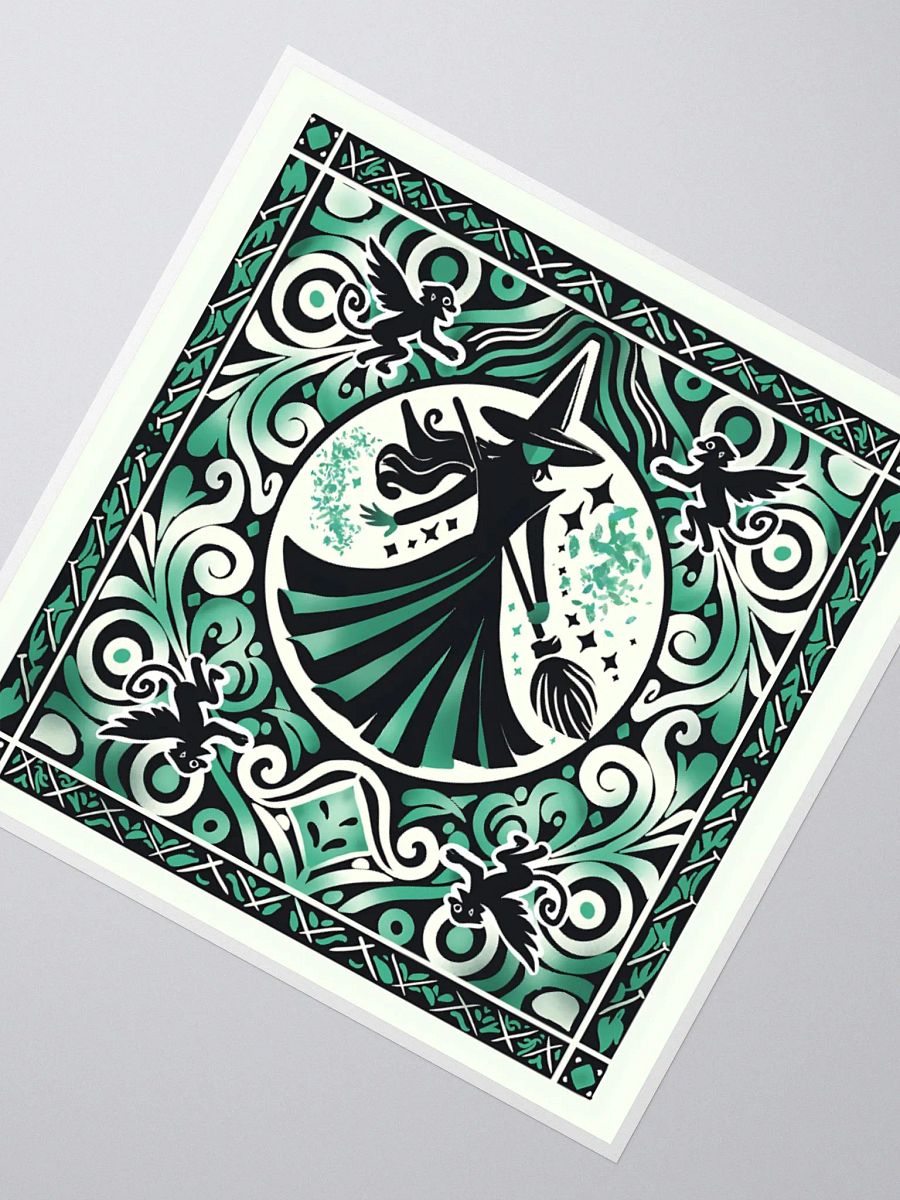 Wicked Spanish Tile Elphaba Stickers – Kiss-Cut Vinyl Broadway Decals product image (4)