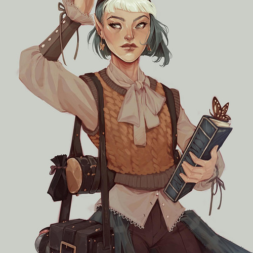 Overslept, late for alchemy, again ☕️ Alice the alchemist for Vicki’s Strixhaven game! Have you played Strixhaven yet? I want...