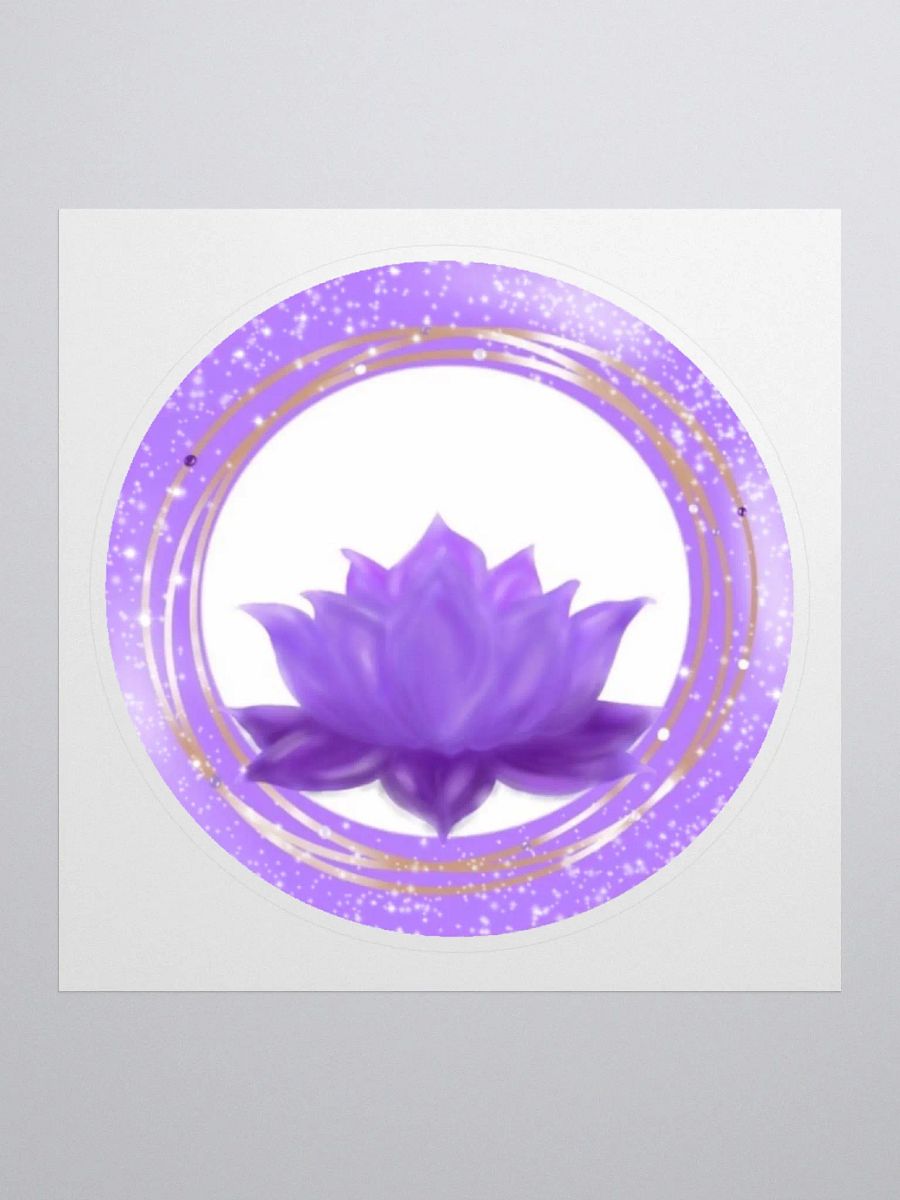 Purple Lotus Flower Sticker product image (1)