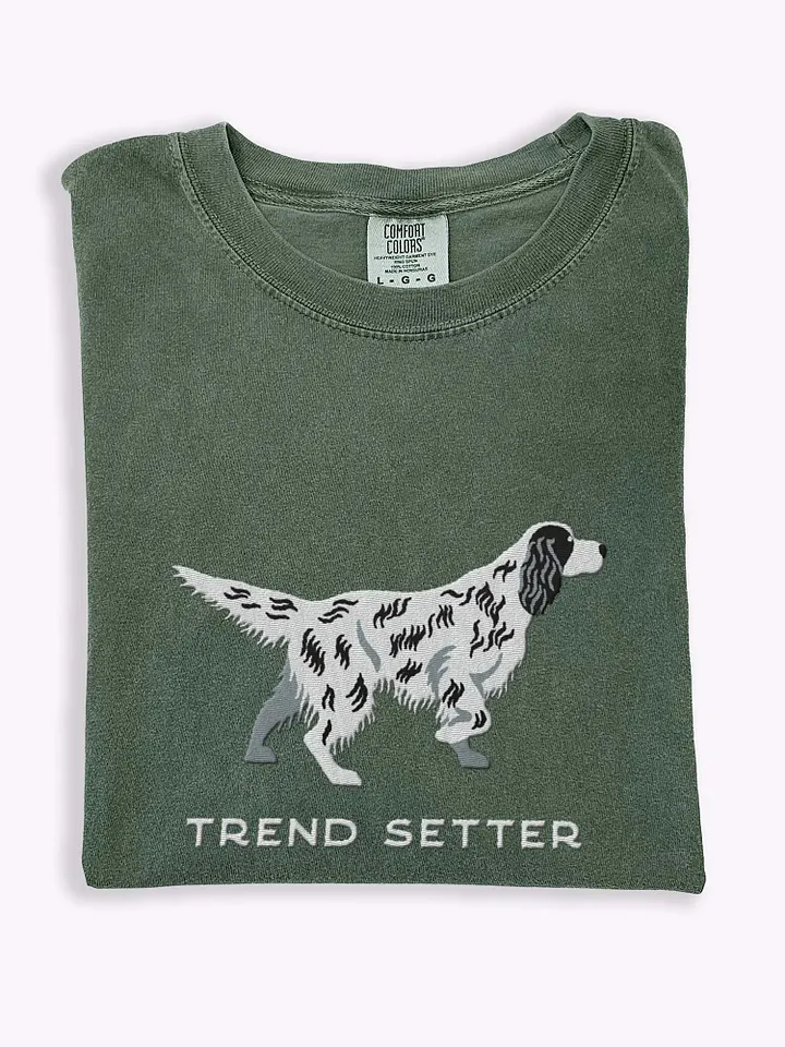 Trend Setter T-Shirt(Embroidered) of an English Setter product image (1)
