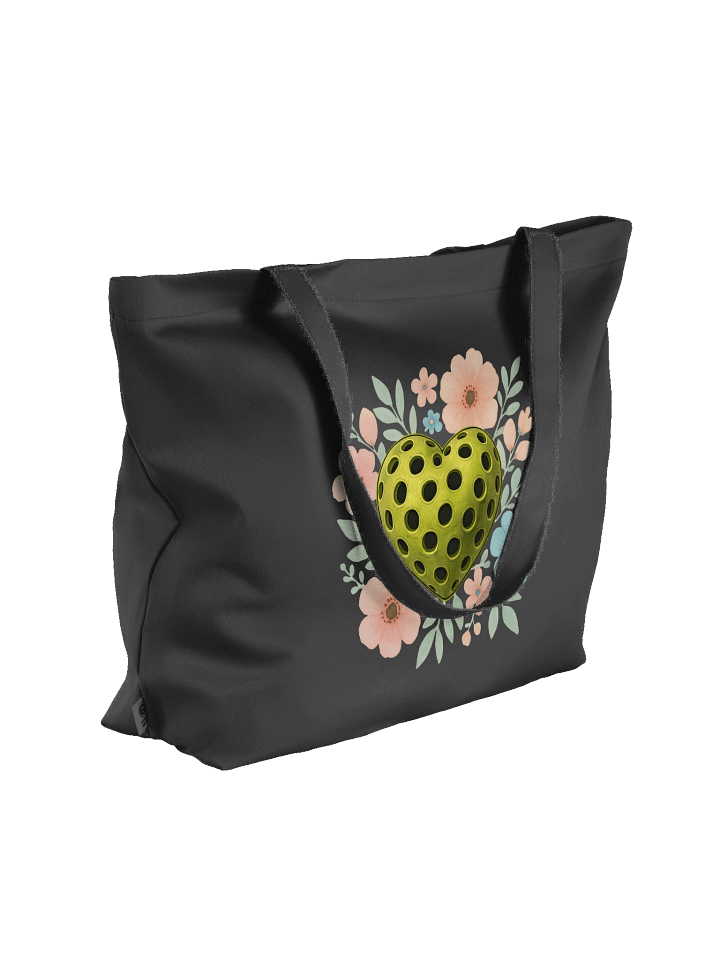 Pickleball Heart Flowers Golden Floral Eco Tote product image (4)