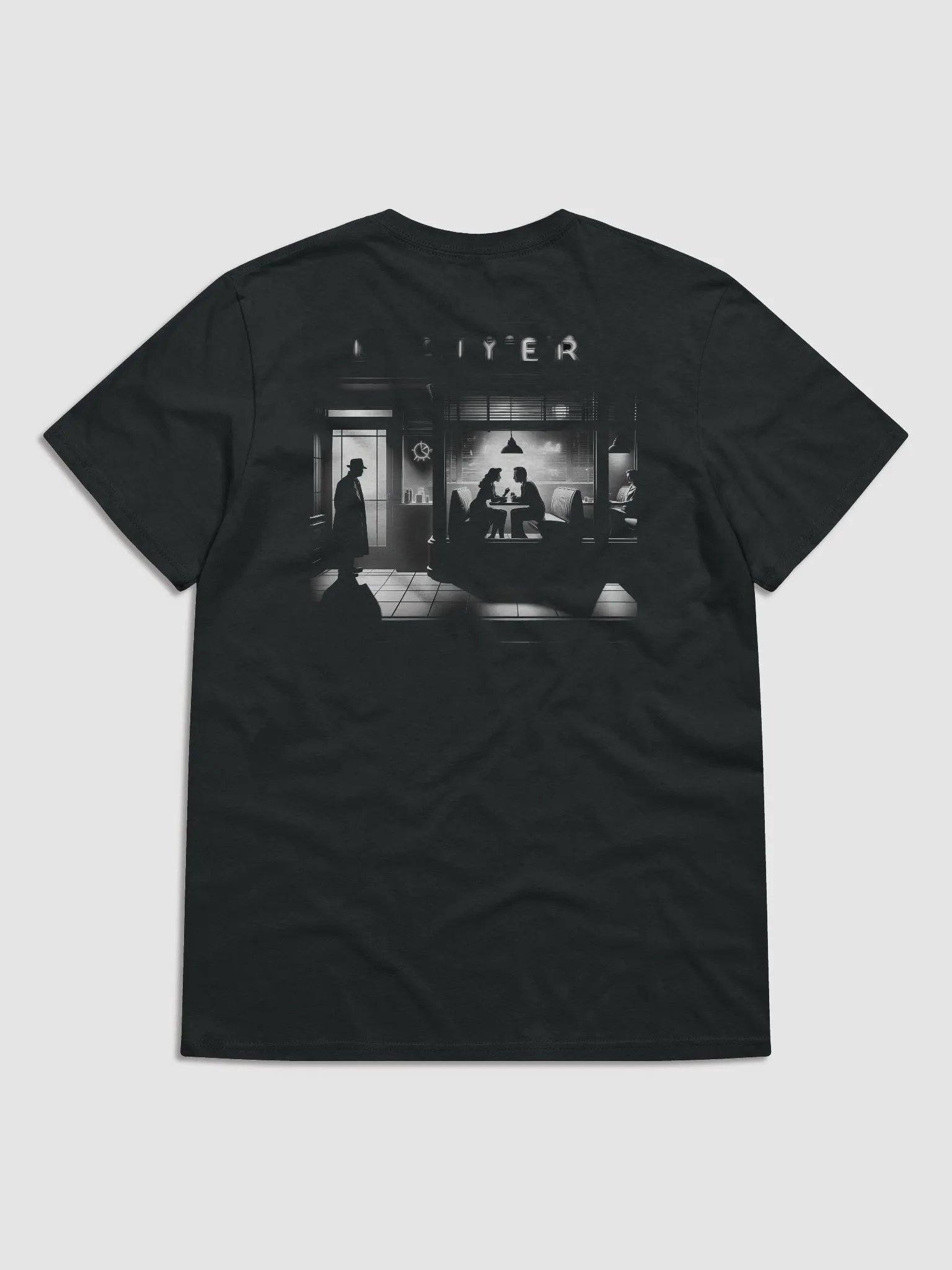 Diner Enigma: Noir Scene with a Side of Mystery (Womens Tee) product image (1)