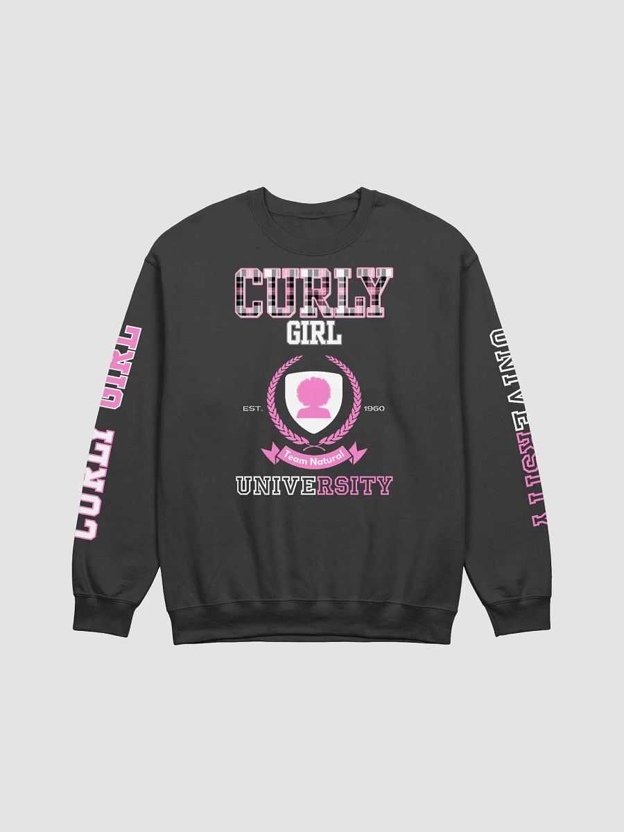 Curly Girl University Crewneck (Plaid) product image (1)
