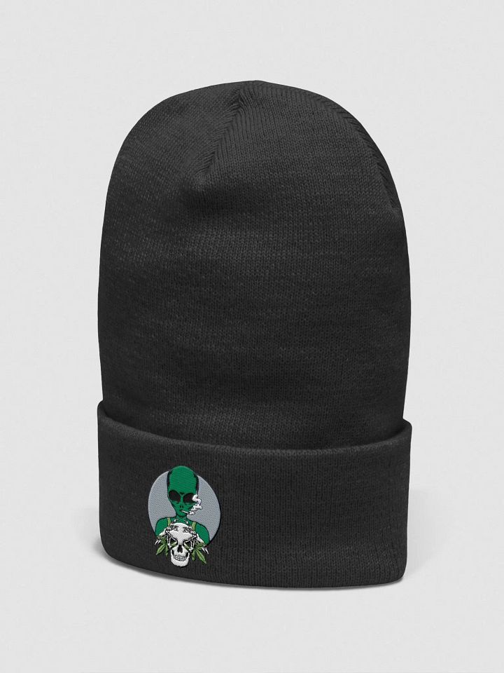 alien with skull Yupoon cuffed beanie product image (12)