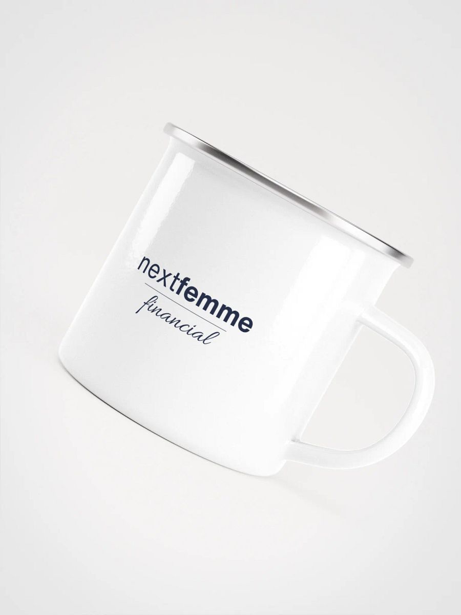 Wanderlust Enigma Enamel Mug with Navy Logotype product image (5)