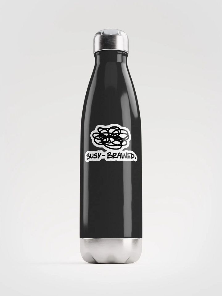 BUSY-BRAINED (bubble design) stainless steel water bottle product image (2)