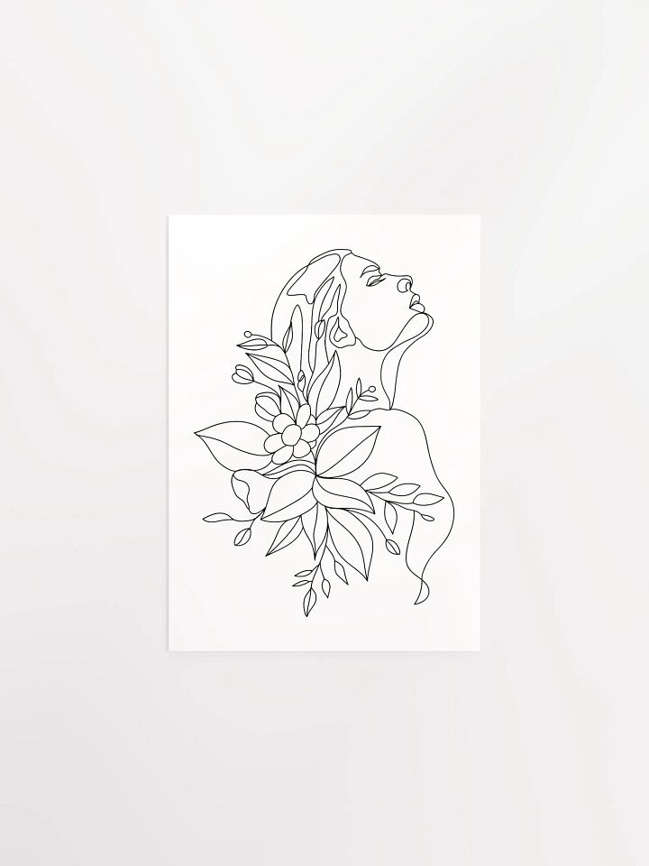 Emily - Enhanced Matte Paper Poster - Woman Line Art Print product image (2)