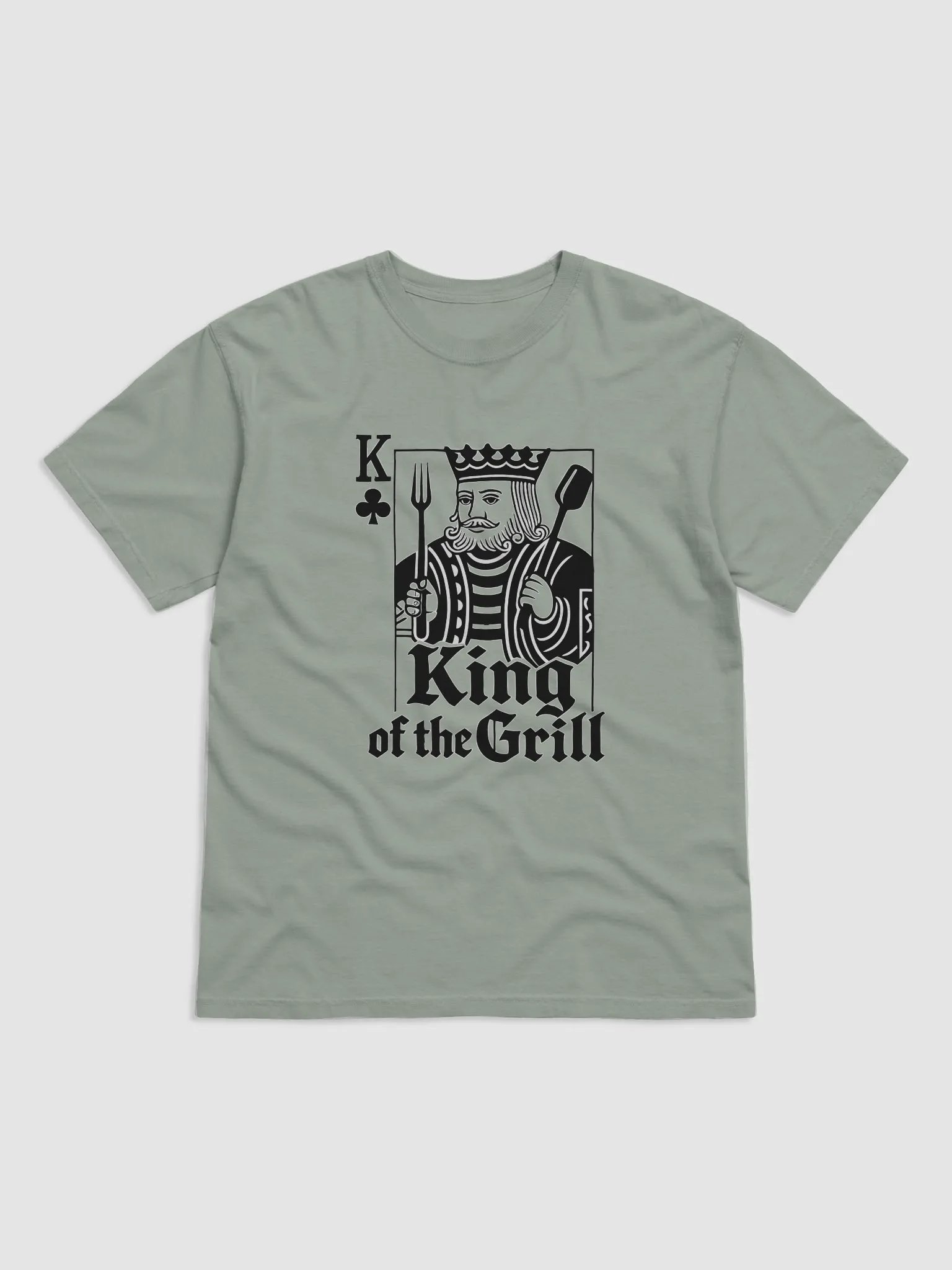 "King of the Grill" | Premium Comfort Heavyweight T-Shirt | BBQ Master Apparel product image (2)
