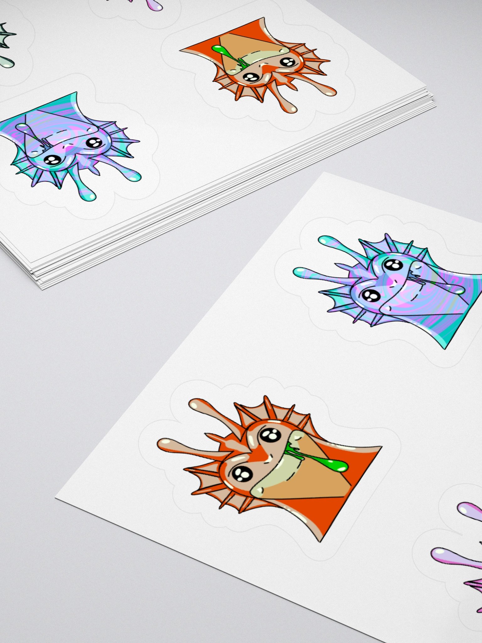 Custom Colored Ogapuu Sticker Sheet (Cool Puu Sheet) product image (11)