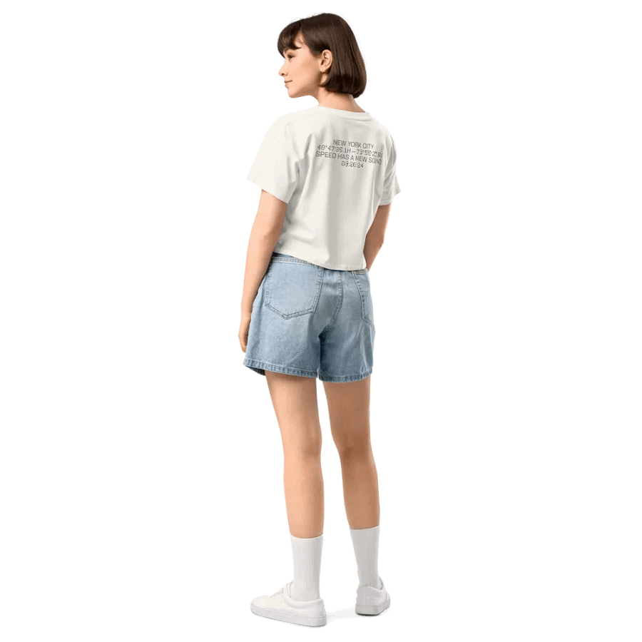 ATHLOS Crop Tee - Ecru product image (12)