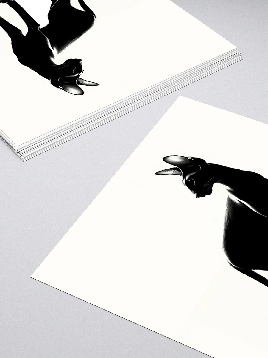 Kiss Cut Stickers: Oriental Shorthair Monochrome product image (4)