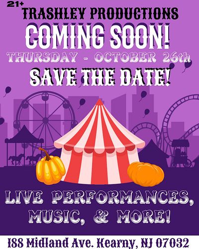 SAVE THE DATE!
-
#halloween #october #carnival #sideshow #liveperformances #liveevent #vaudeville #newjersey #fall #halloween...