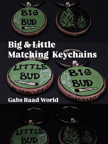Matching 💨🍃🔑Keychains

A lot of fun making these cute Big & Little Bud Keychains💚 Dm if interested in your own custom set. I’...