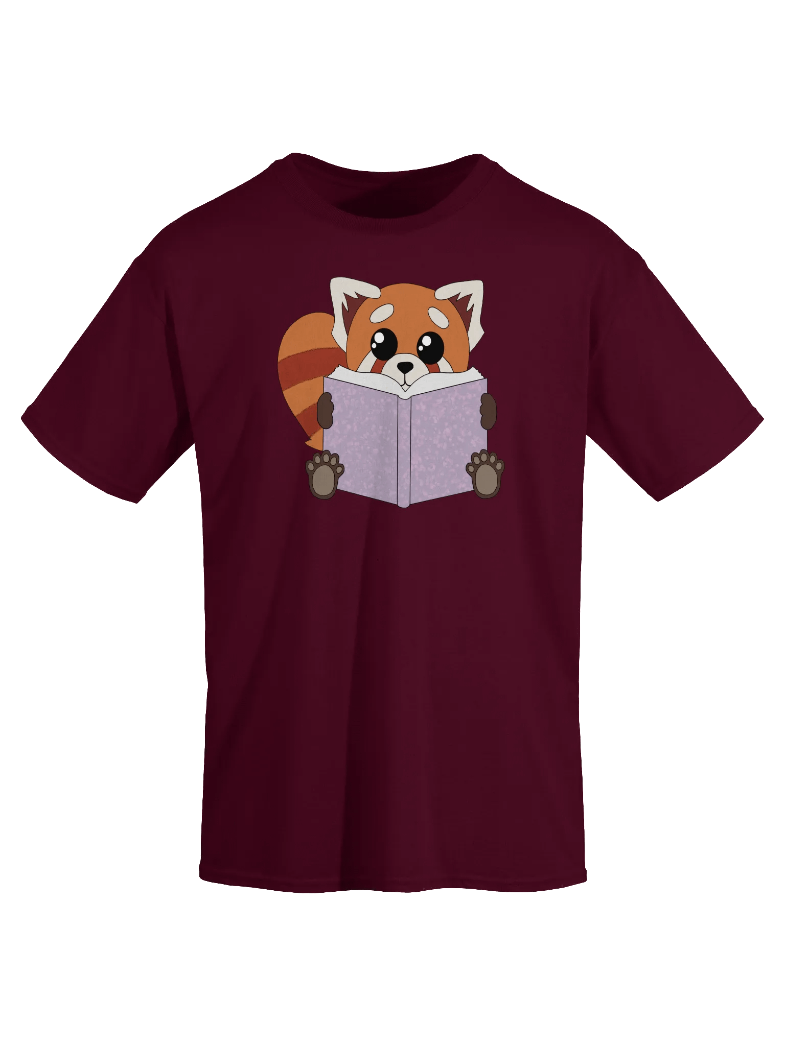 Red Panda Reading T-shirt product image (32)