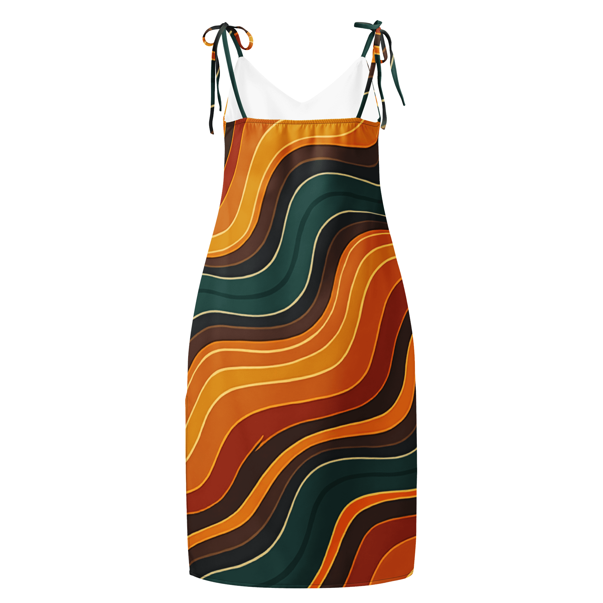 Barry Grady 'Flowing Waves' All-Over Print Slip Dress product image (2)