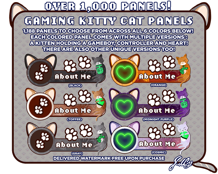 Gaming Kitty Streamer Panels product image (1)