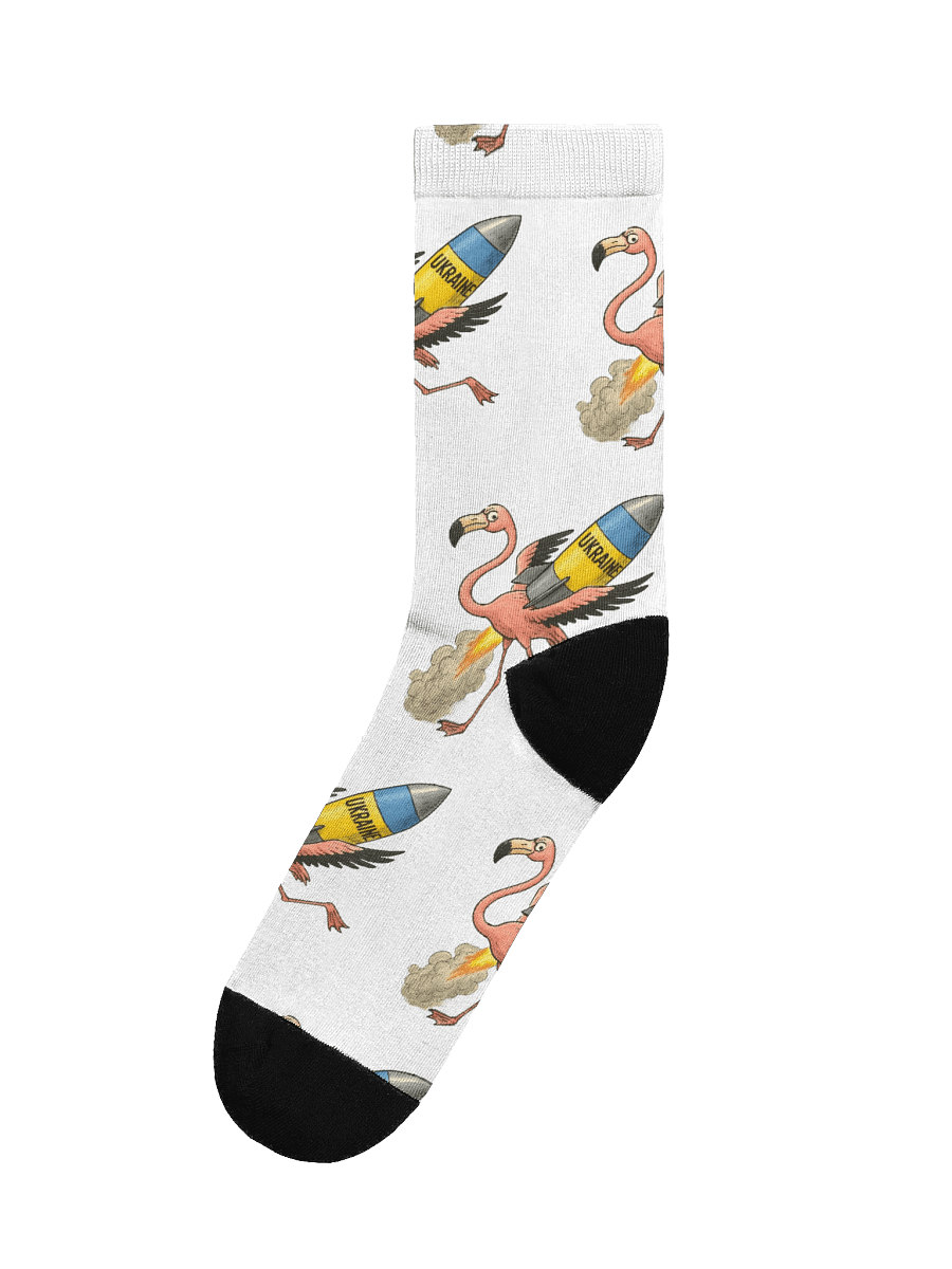 Flamingo Rocket Adventure Crew Socks product image (1)