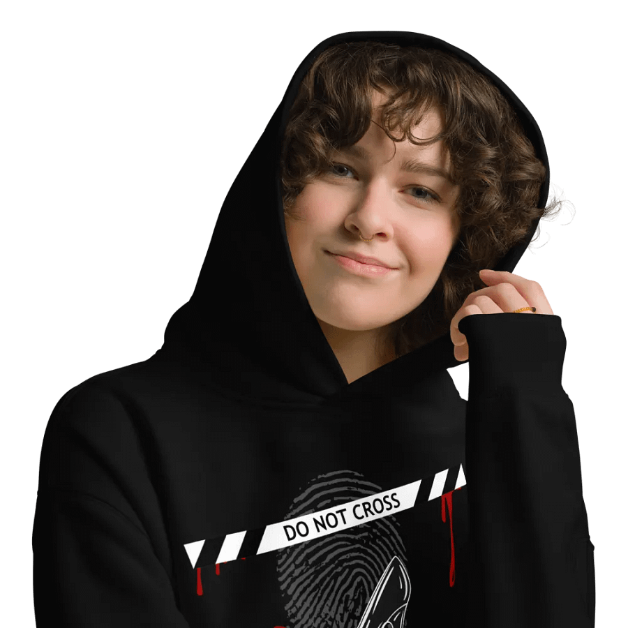 CrimeClothes Heels & Pearls Do Not Cross Premium Oversized Hoodie product image (23)