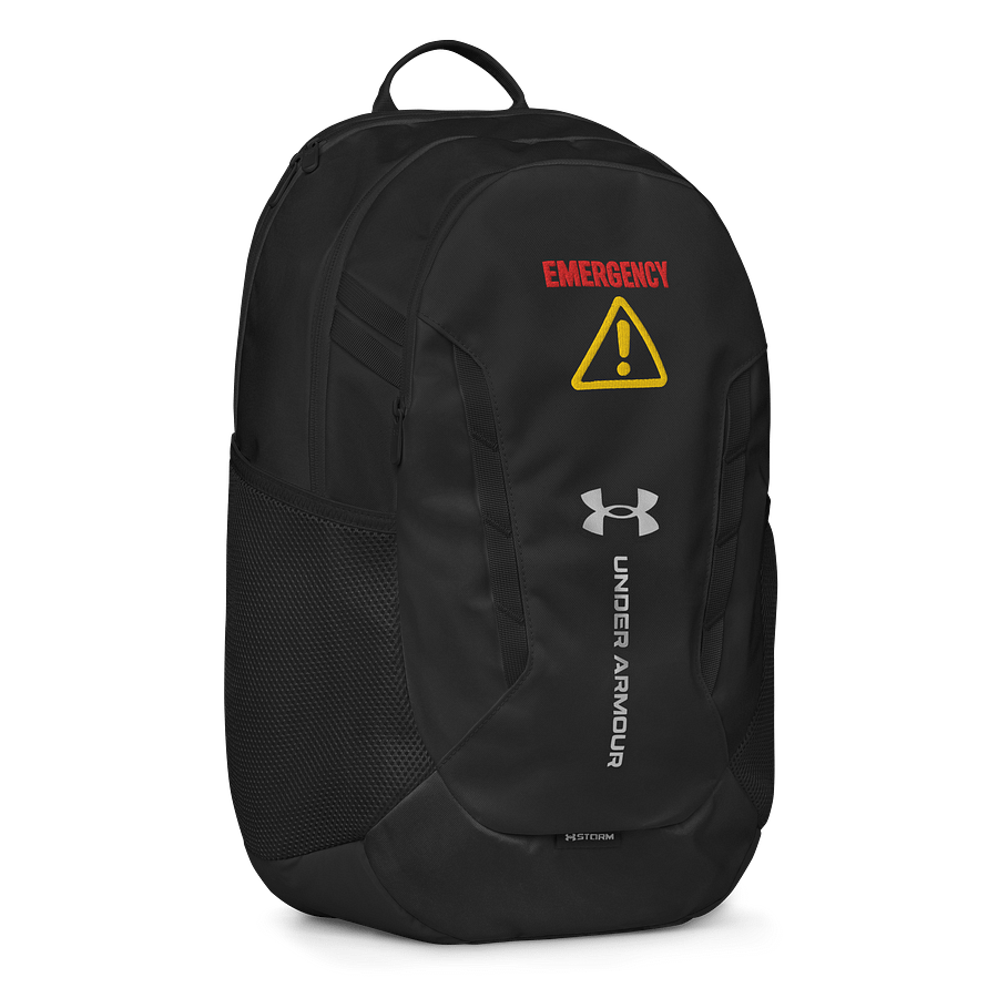 Under Armour Emergency Backpack with Bold Embroidered Warning – Water-Resistant Go-Bag product image (3)