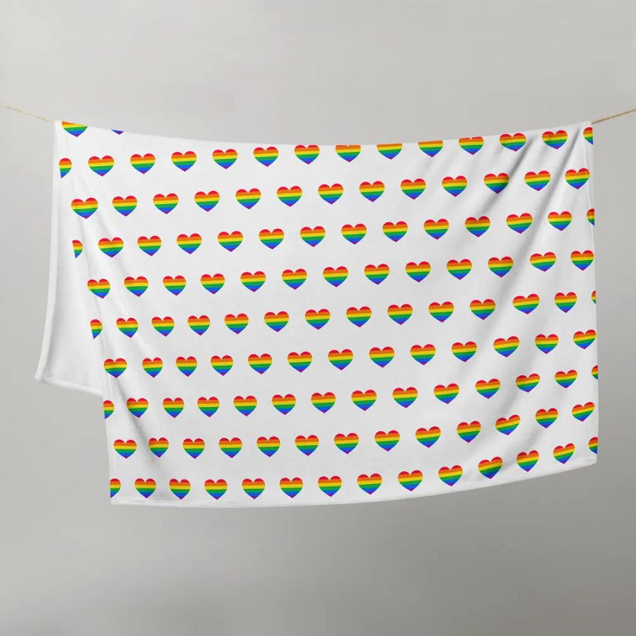 Rainbow Heart Blanket product image (10)