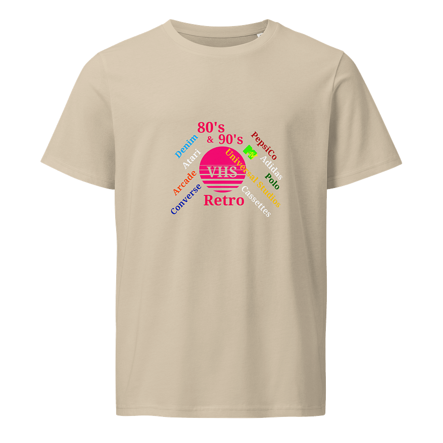 Retro VHS Nostalgia Organic T-Shirt product image (1)
