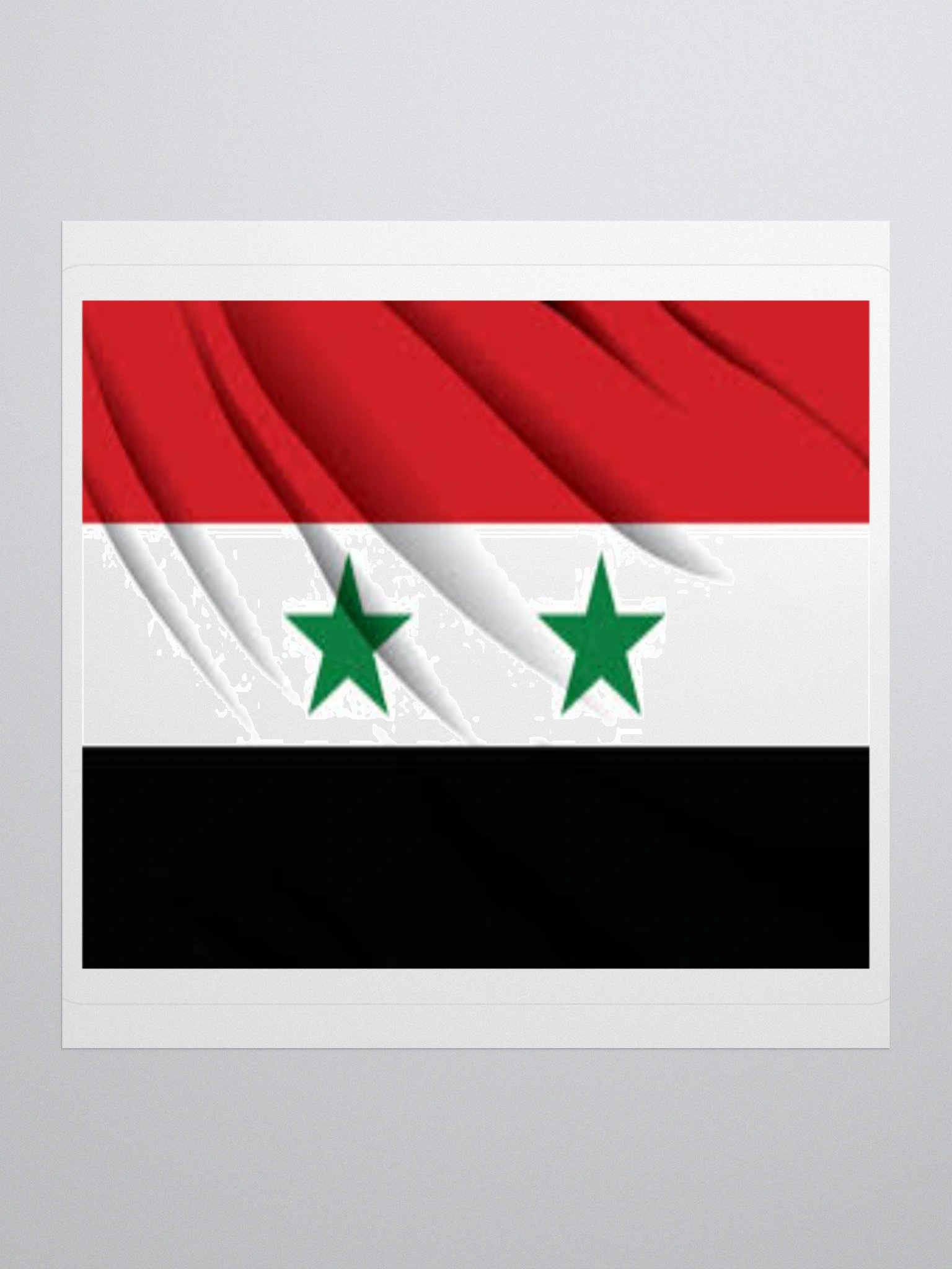 Exclusive Syria Flag Kiss-Cut Stickers - High-Quality Vinyl, Multiple Sizes product image (1)