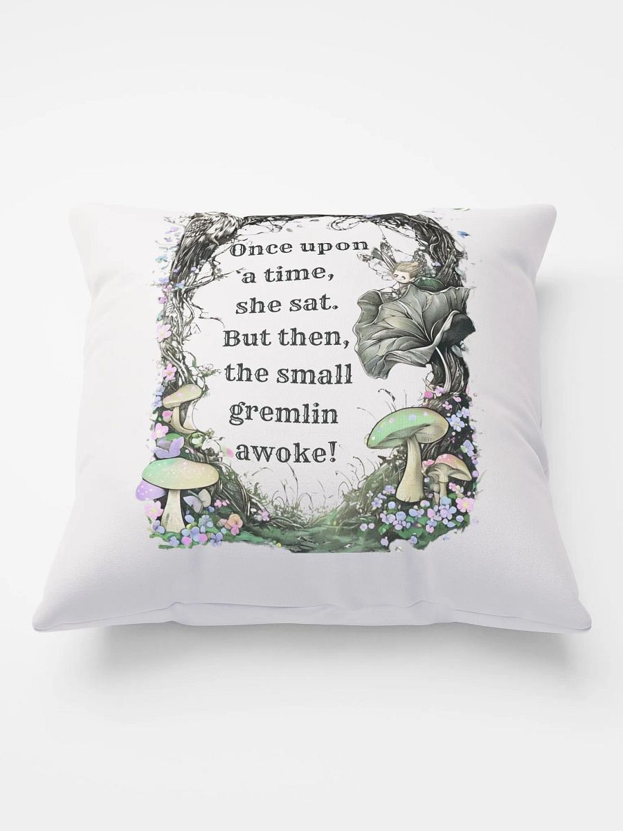Once Upon A Time She Sat... - Funny Fairytale Pillow For Mom product image (2)