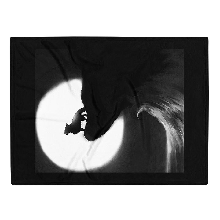 Howling Wolf Moonlit Throw Blanket product image (2)