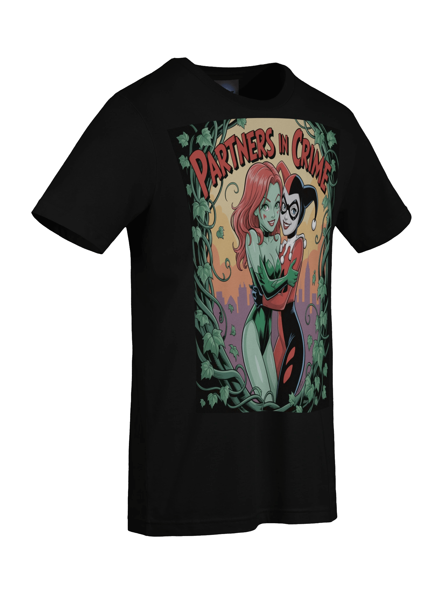 Toxic Embrace: Harley Quinn & Poison Ivy Partners in Crime T-Shirt product image (9)