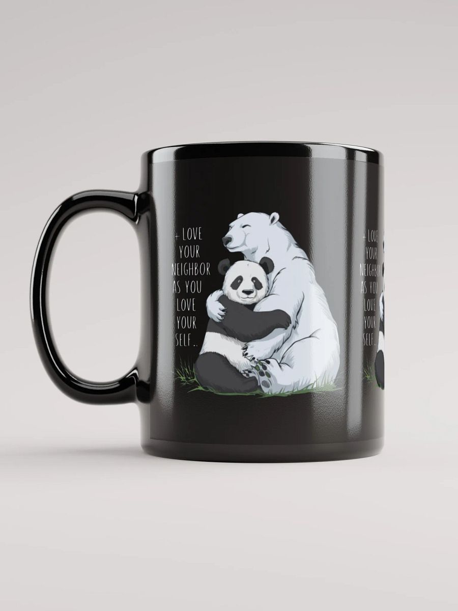 Black Love Your Neighbor Glossy Mug product image (11)