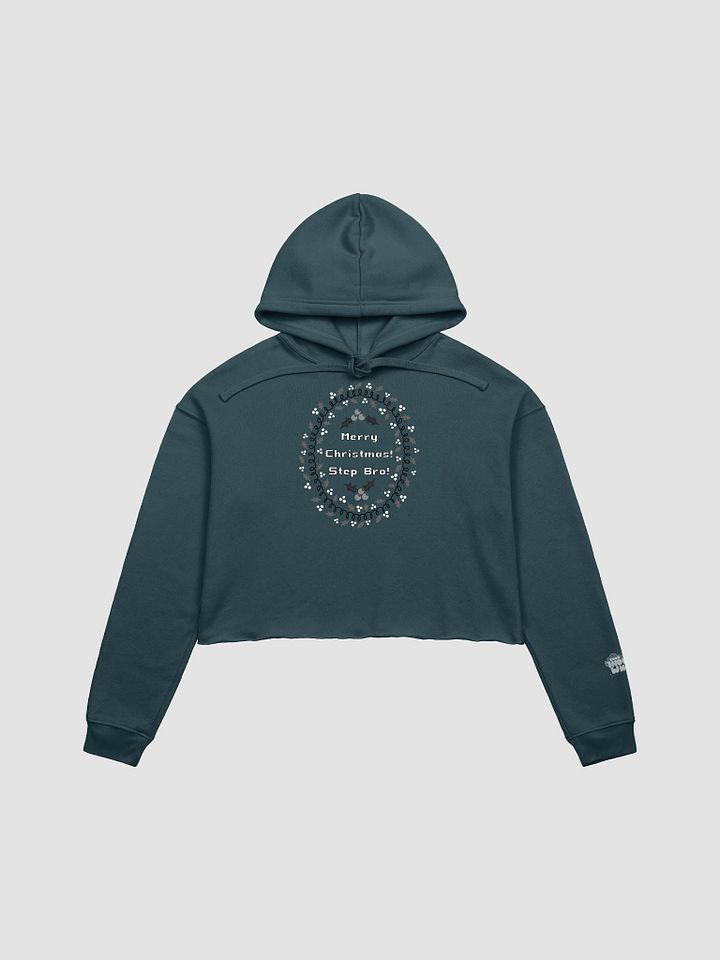 Step Bro Christmas Cropped Hoodie - B&W product image (4)