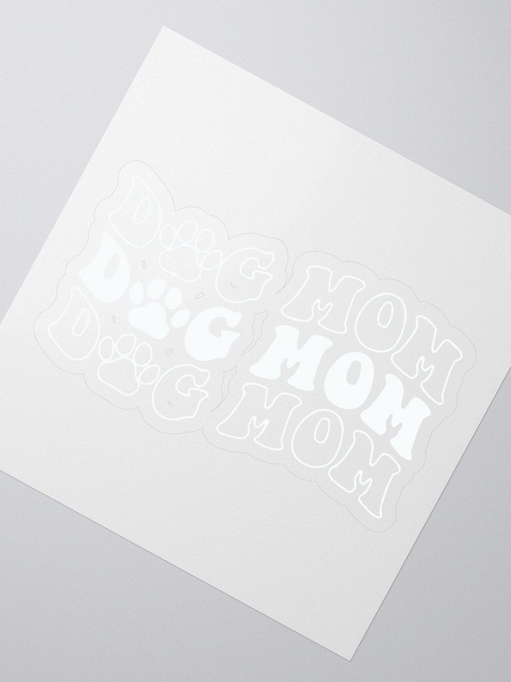Dog Mom Kiss Cut Stickers product image (2)