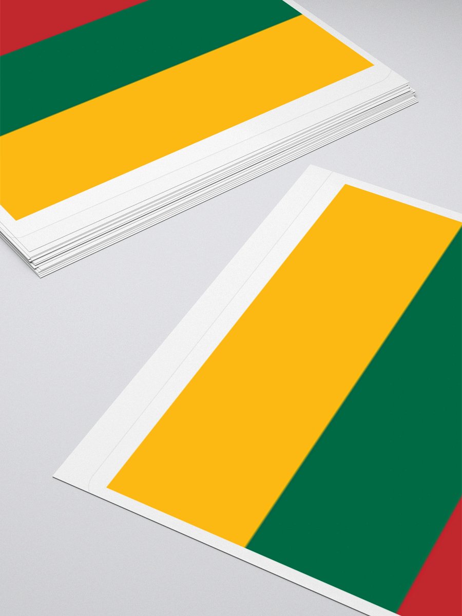 Lithuania Flag Sticker | Yellow Green Red Design | Durable Vinyl | 3 Sizes product image (12)
