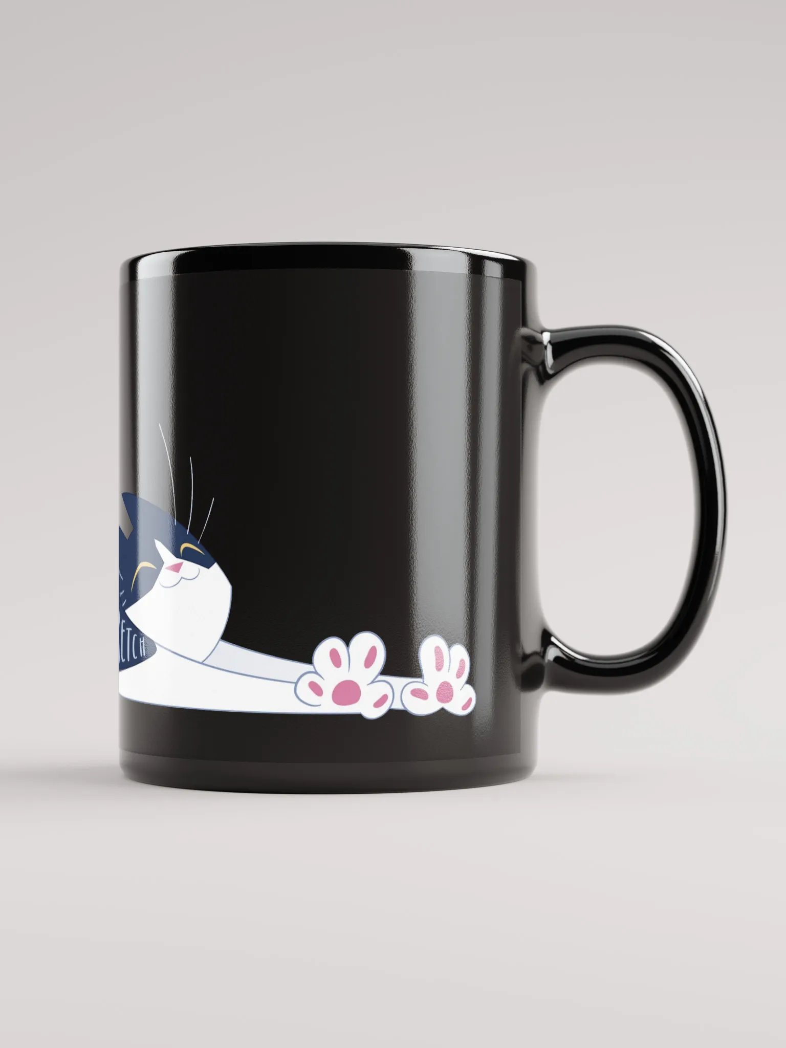 Biiiiiig Stretch Mishka Mug Black Glossy product image (2)