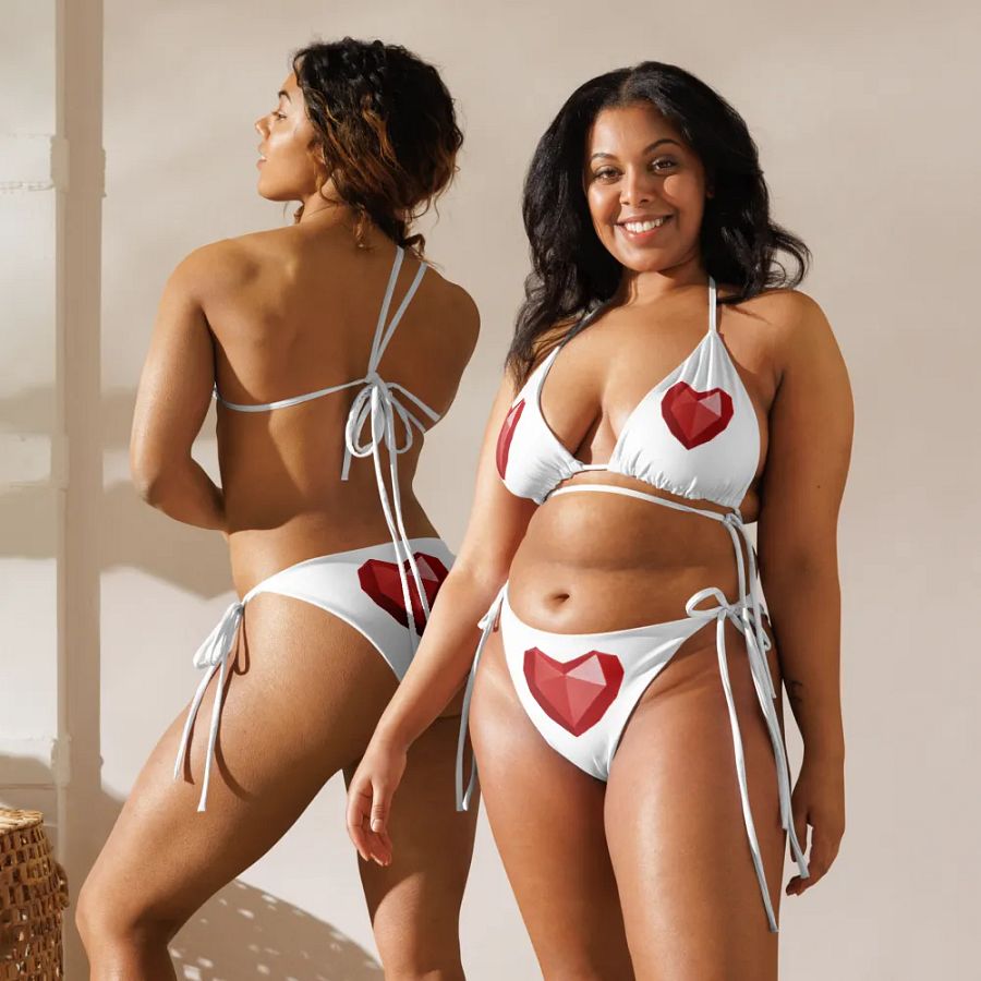 Gem Hearts Black Space Bikini Set product image (11)