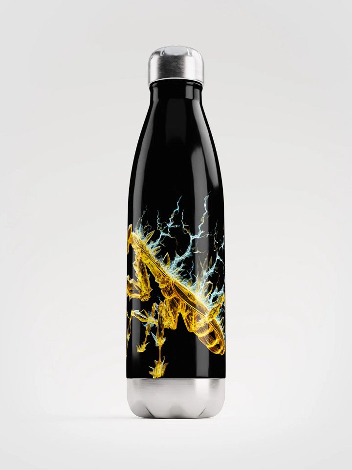 Electric Praying Mantis Stainless Steel Water Bottle product image (1)
