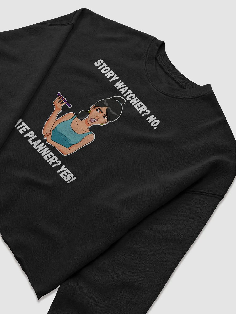 Story Watcher vs. Date Planner - CROP sweatshirt, raw hem product image (7)