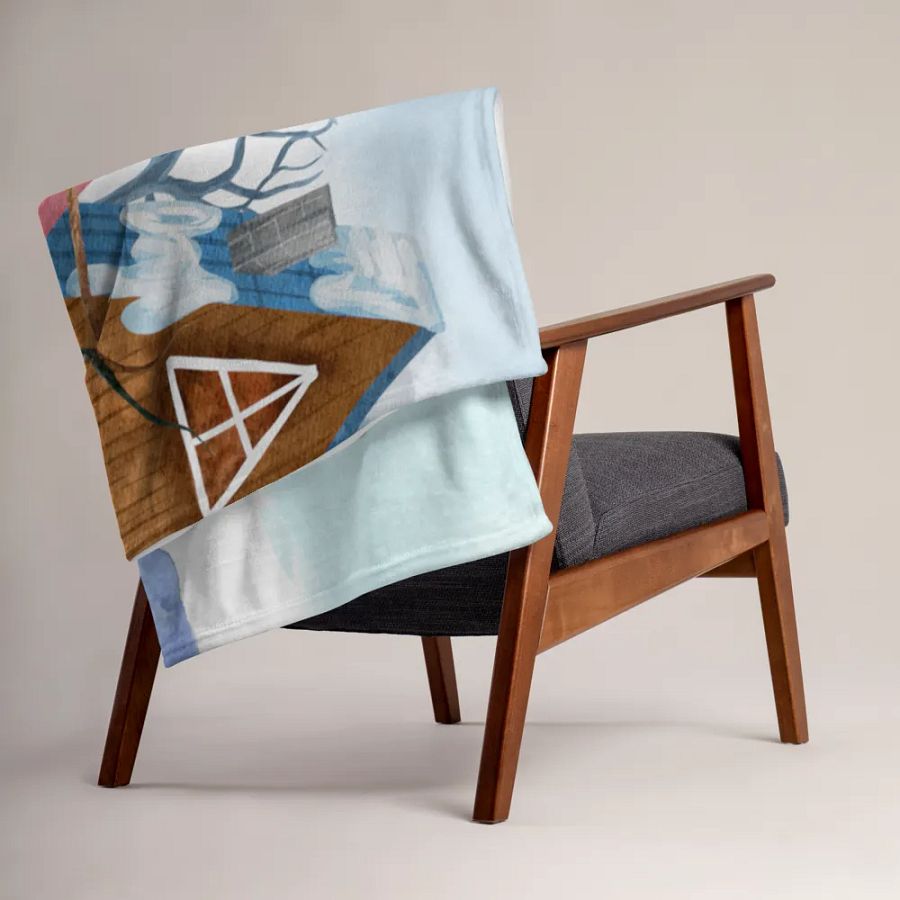 Warm Winter Embrace Throw Blanket product image (3)