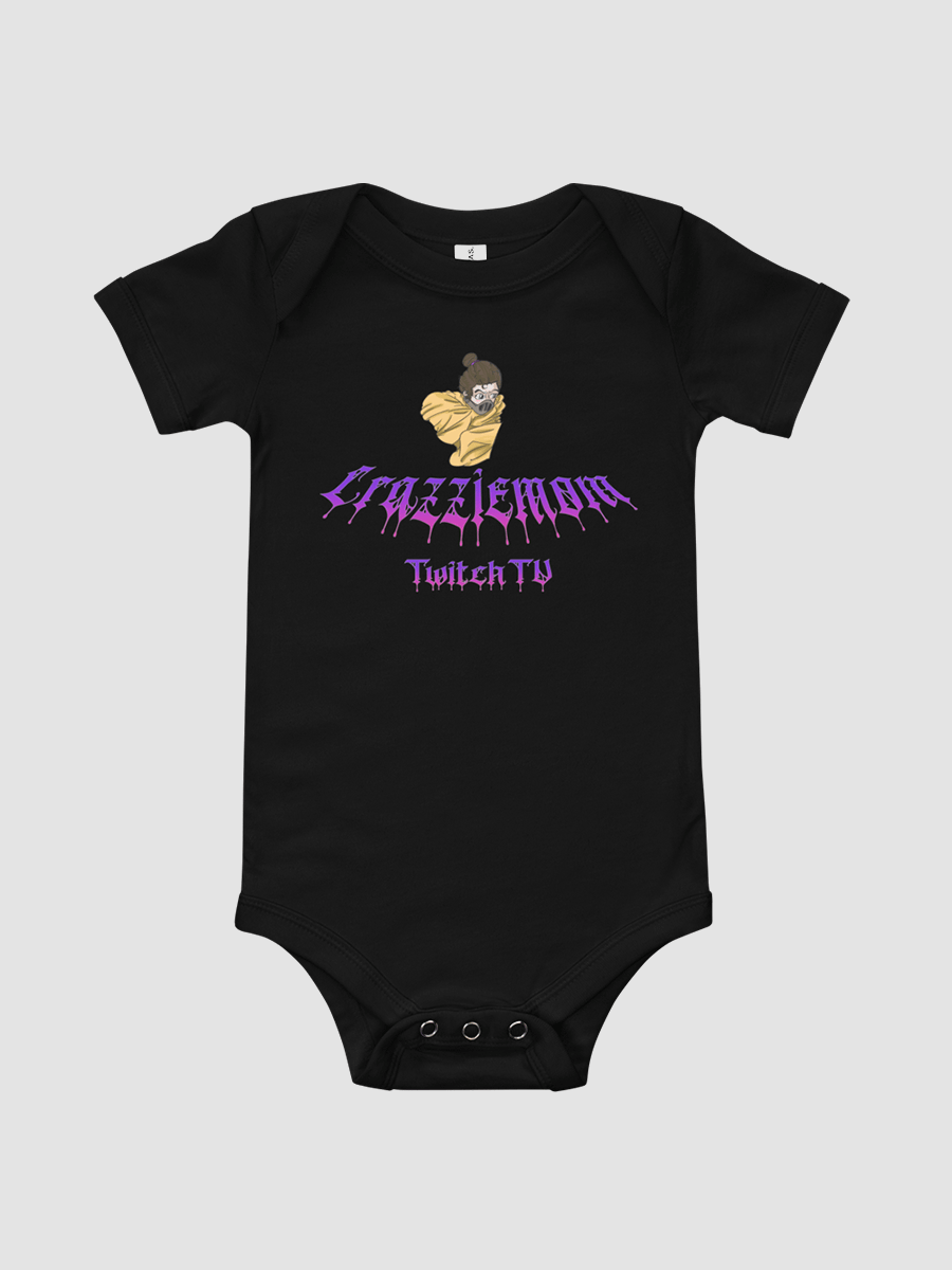 Crazzie Train Baby Short Sleeve One Piece - Bella + Canvas 100B product image (1)