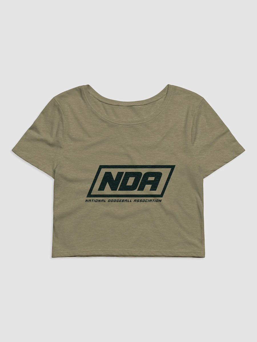 National Dodgeball Association Crop Top (Dark) product image (1)