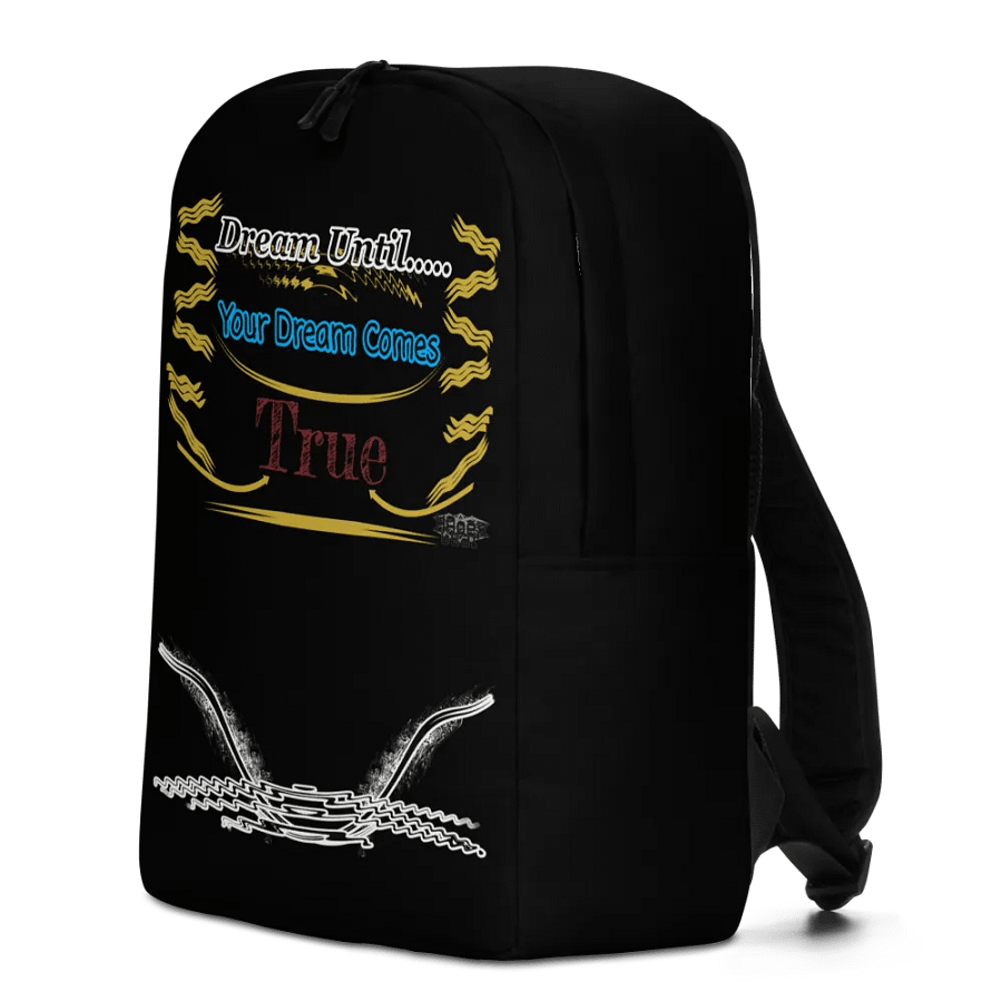 Dream Until.. Your Dream Comes True - Black - Minimalist Backpack product image (12)