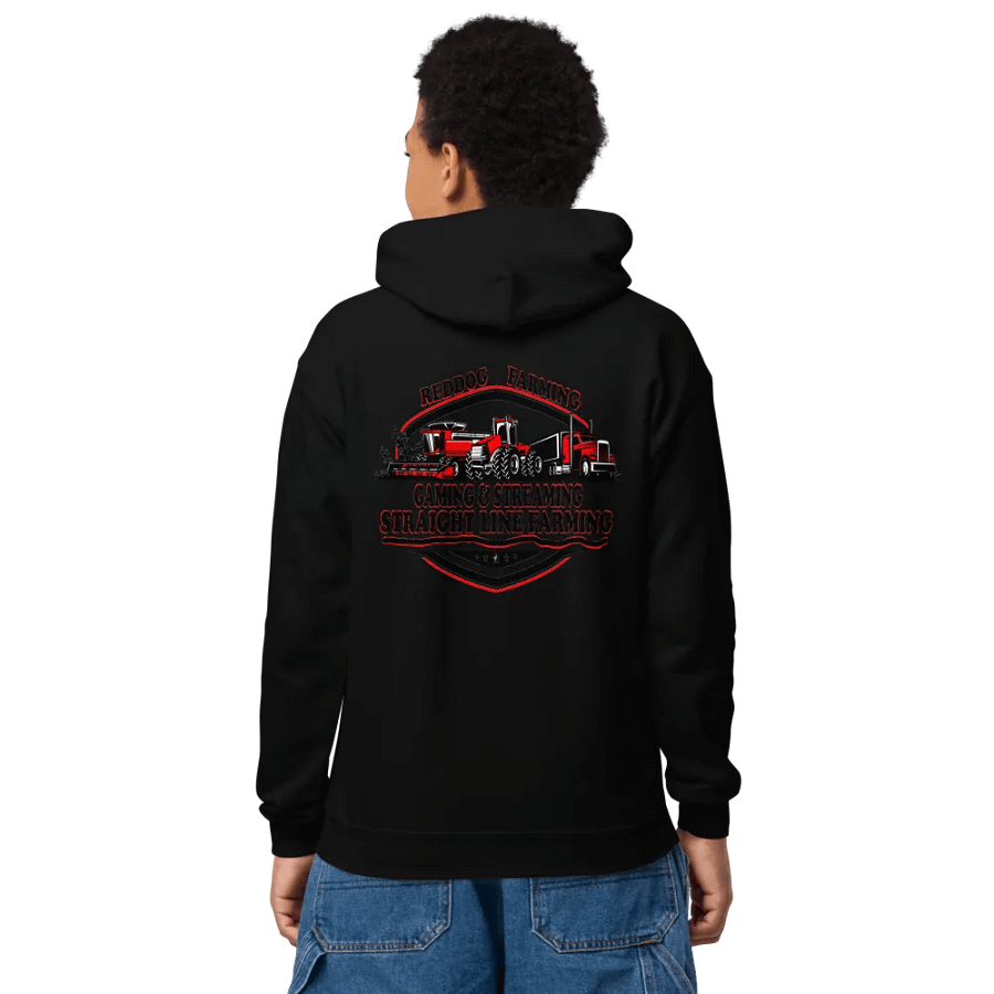 Gildan Youth Heavy Blend Hoodie with reddog farming logo product image (10)