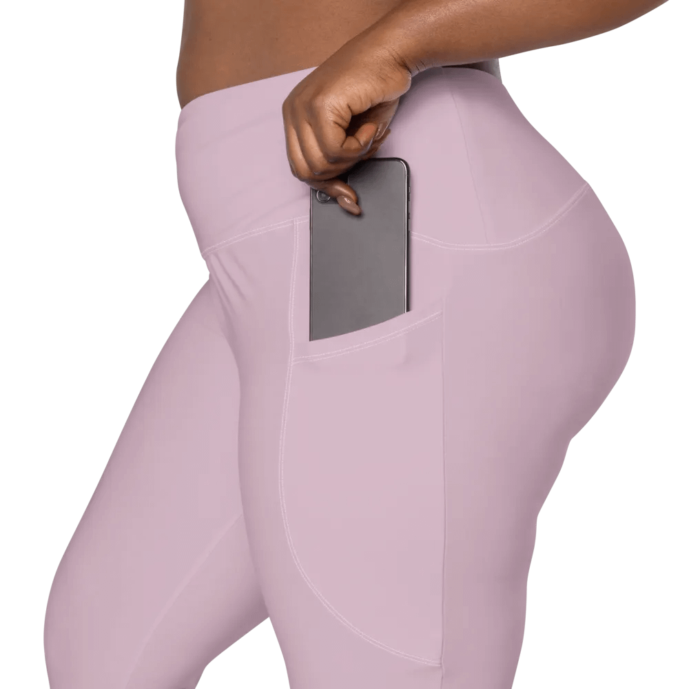 Serene Pink All Over Print Leggings with Pockets product image (8)